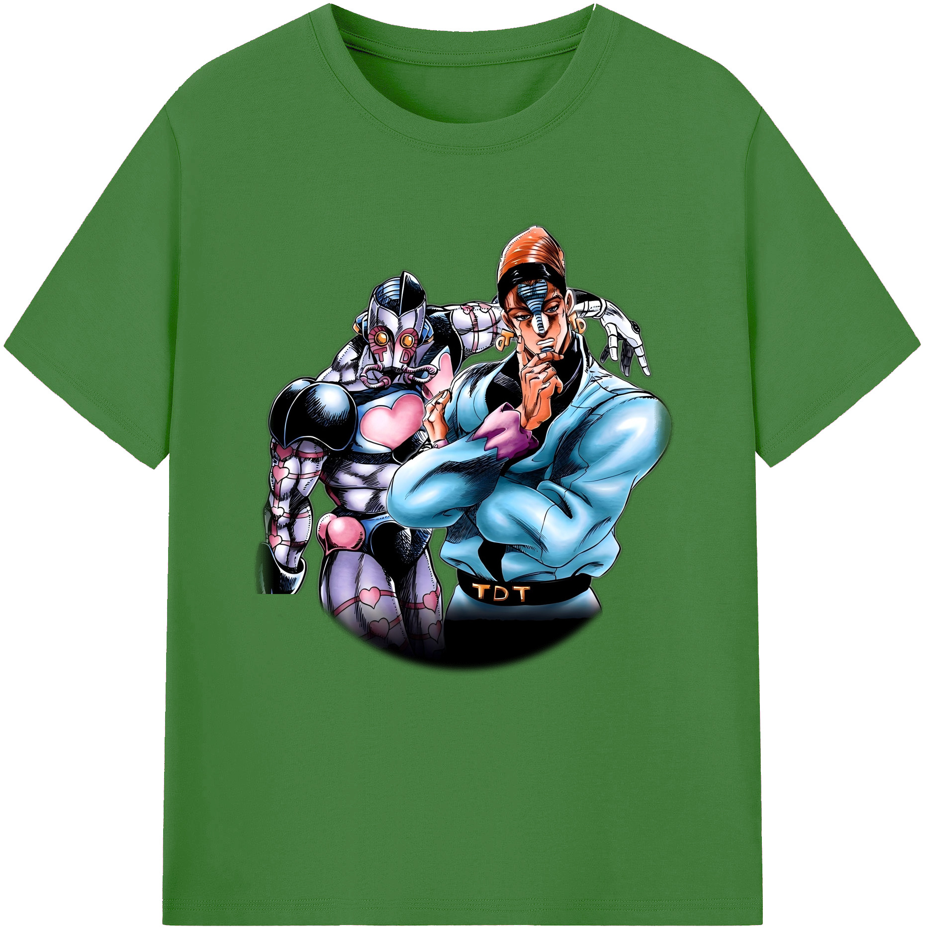 （画像用） ジョジョの奇妙な冒険 ひがしかた じょうすけ JoJo's Bizarre Adventure Higashikata Josuke レディースカジュアルプリントTシャツ（綿100％）
